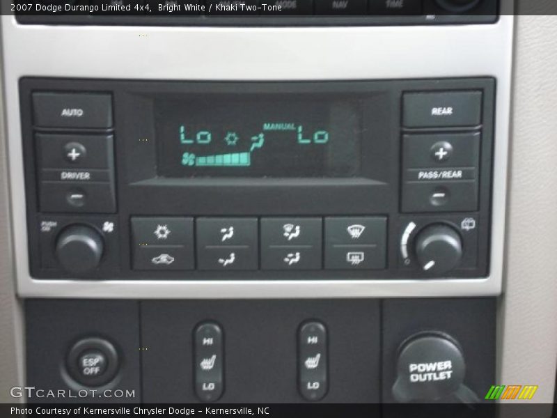 Bright White / Khaki Two-Tone 2007 Dodge Durango Limited 4x4