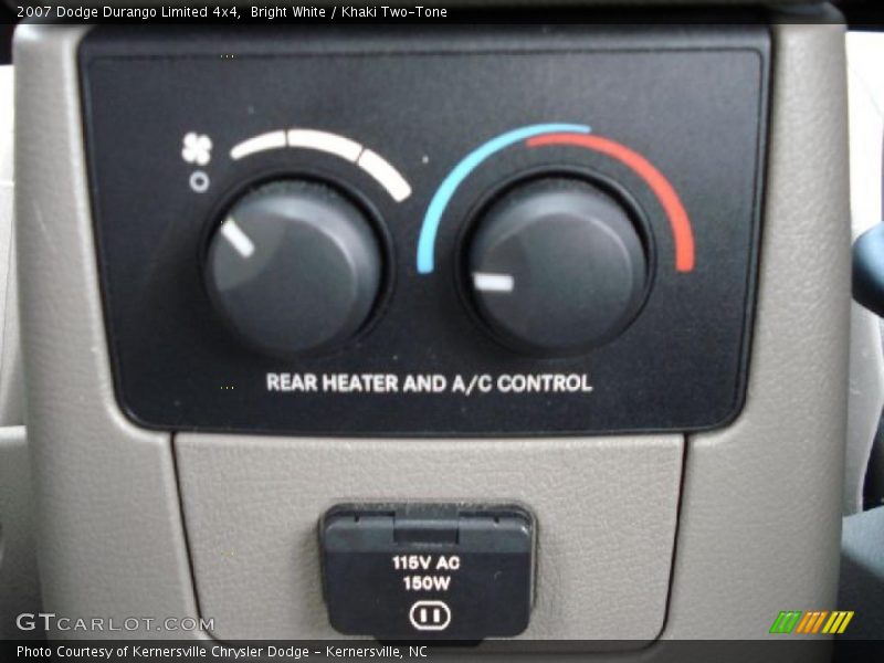 Bright White / Khaki Two-Tone 2007 Dodge Durango Limited 4x4