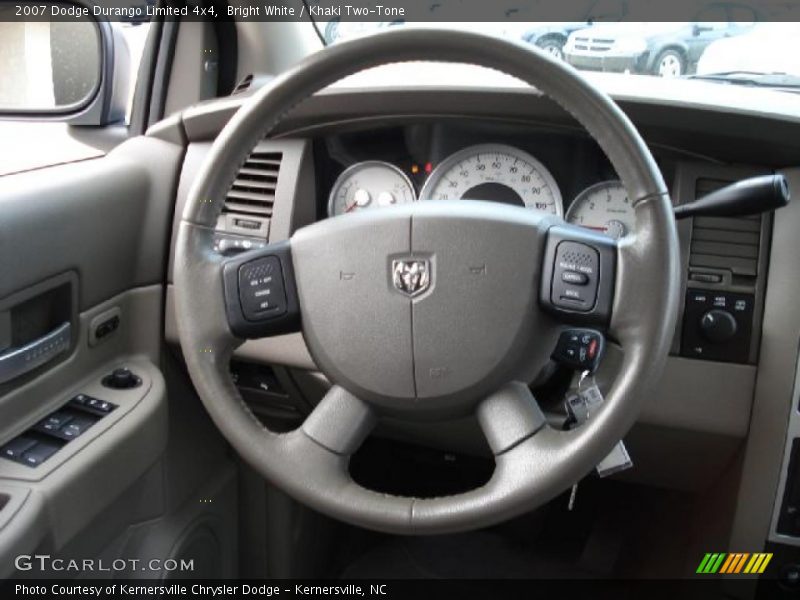 Bright White / Khaki Two-Tone 2007 Dodge Durango Limited 4x4
