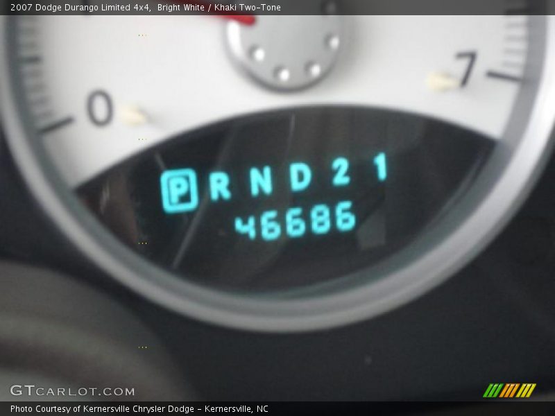 Bright White / Khaki Two-Tone 2007 Dodge Durango Limited 4x4