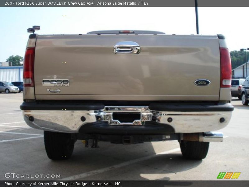 Arizona Beige Metallic / Tan 2007 Ford F250 Super Duty Lariat Crew Cab 4x4