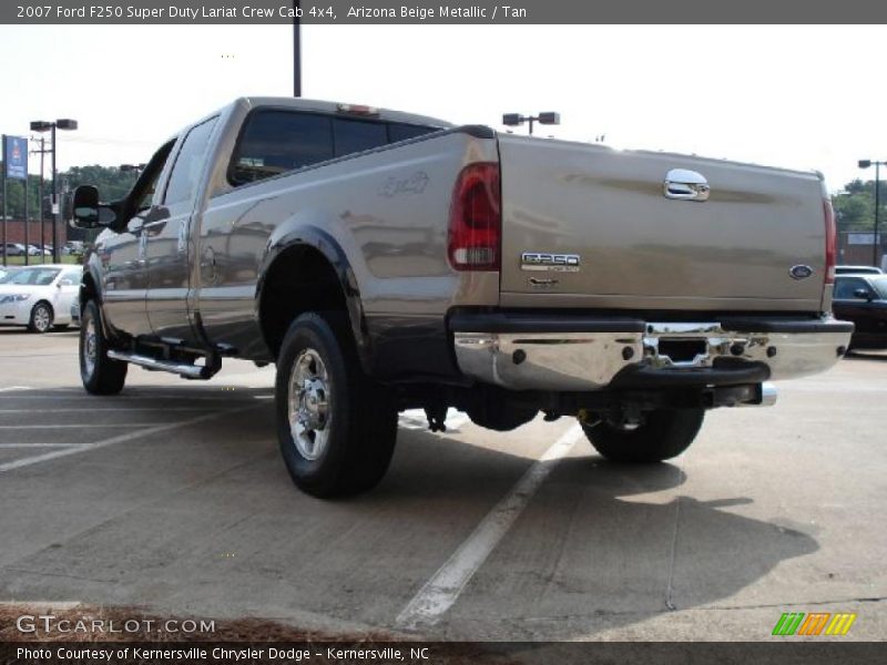 Arizona Beige Metallic / Tan 2007 Ford F250 Super Duty Lariat Crew Cab 4x4