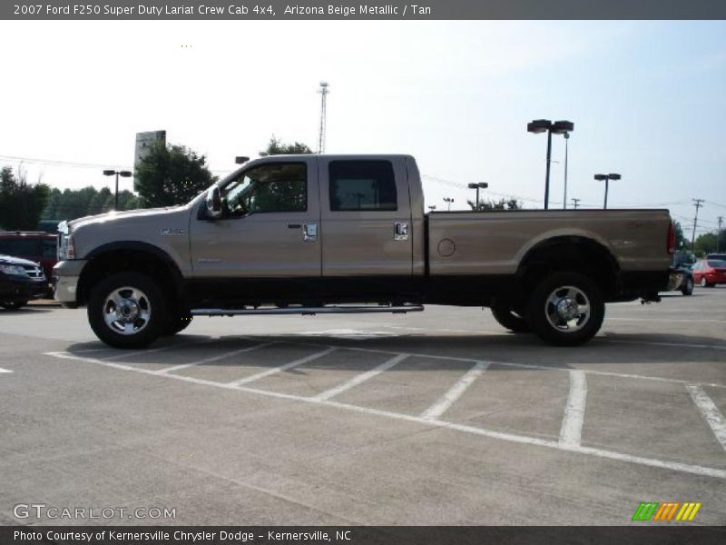 Arizona Beige Metallic / Tan 2007 Ford F250 Super Duty Lariat Crew Cab 4x4