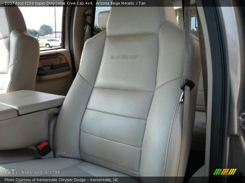 Arizona Beige Metallic / Tan 2007 Ford F250 Super Duty Lariat Crew Cab 4x4