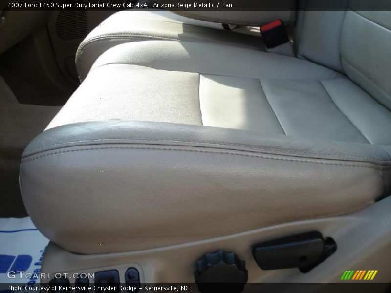 Arizona Beige Metallic / Tan 2007 Ford F250 Super Duty Lariat Crew Cab 4x4