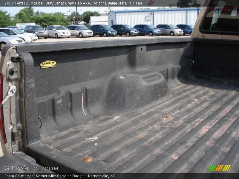 Arizona Beige Metallic / Tan 2007 Ford F250 Super Duty Lariat Crew Cab 4x4
