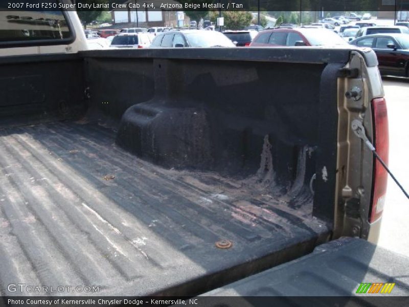 Arizona Beige Metallic / Tan 2007 Ford F250 Super Duty Lariat Crew Cab 4x4