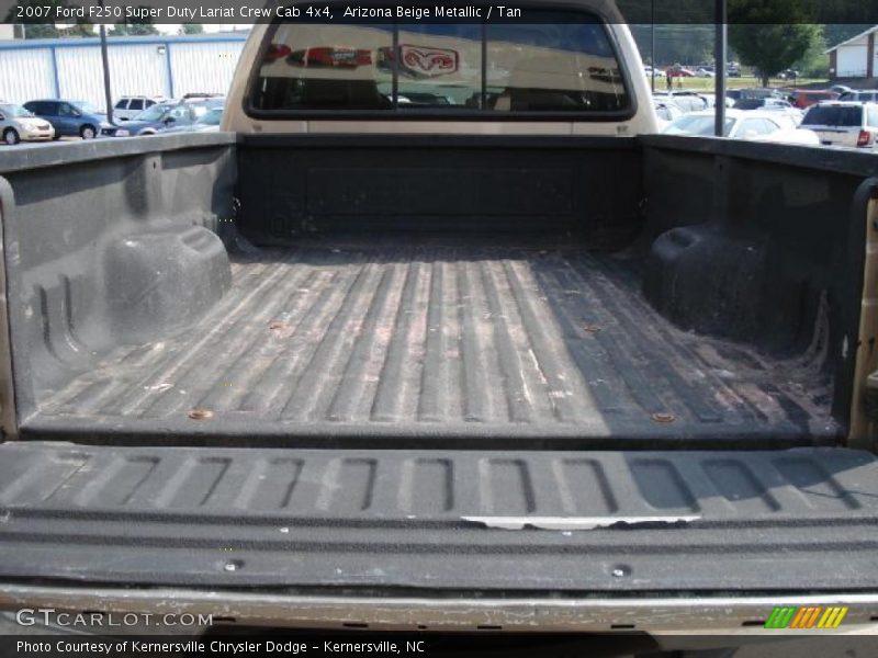 Arizona Beige Metallic / Tan 2007 Ford F250 Super Duty Lariat Crew Cab 4x4