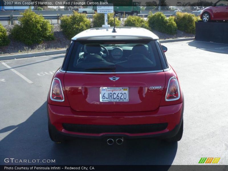Chili Red / Lounge Carbon Black 2007 Mini Cooper S Hardtop