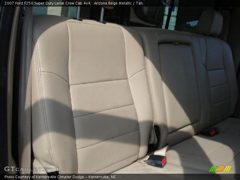 Arizona Beige Metallic / Tan 2007 Ford F250 Super Duty Lariat Crew Cab 4x4