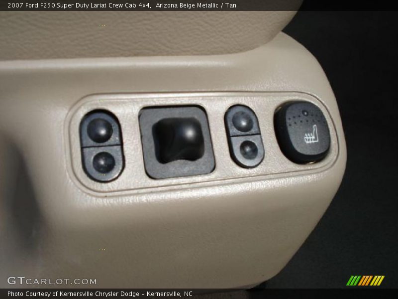 Arizona Beige Metallic / Tan 2007 Ford F250 Super Duty Lariat Crew Cab 4x4