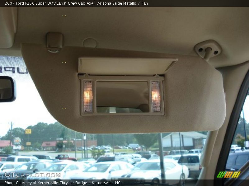 Arizona Beige Metallic / Tan 2007 Ford F250 Super Duty Lariat Crew Cab 4x4