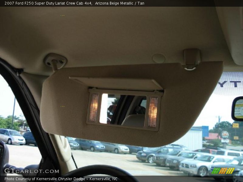 Arizona Beige Metallic / Tan 2007 Ford F250 Super Duty Lariat Crew Cab 4x4