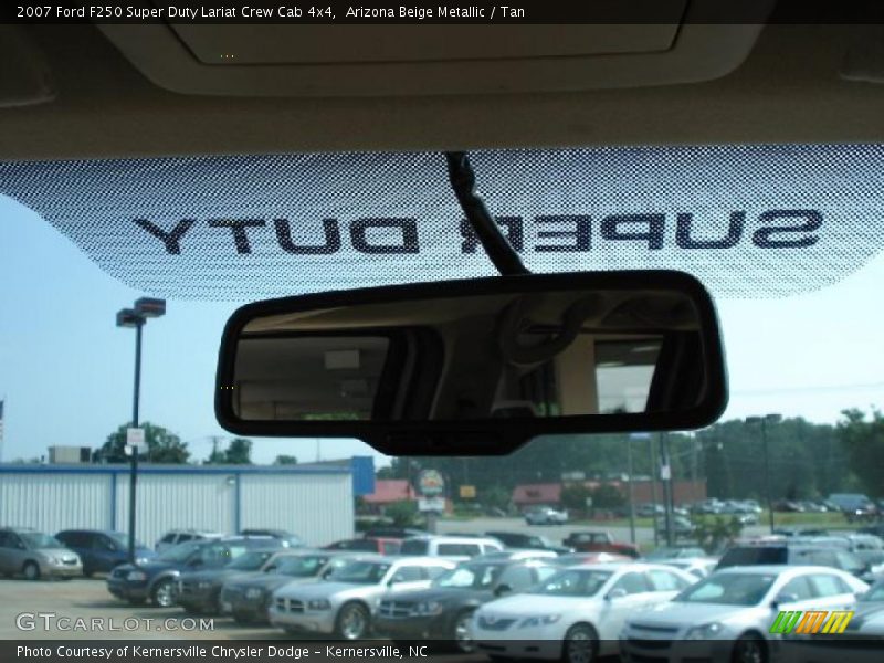 Arizona Beige Metallic / Tan 2007 Ford F250 Super Duty Lariat Crew Cab 4x4