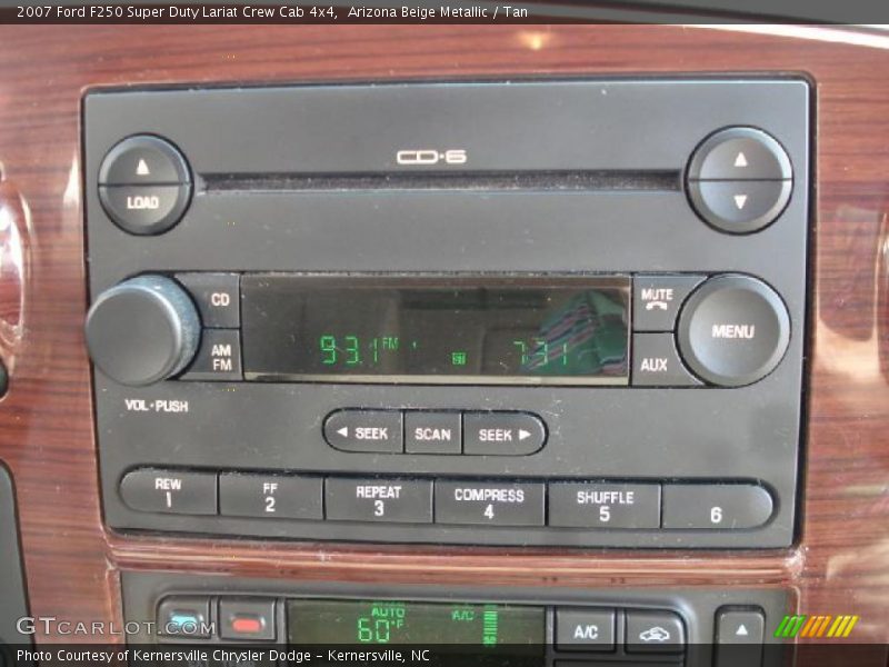Arizona Beige Metallic / Tan 2007 Ford F250 Super Duty Lariat Crew Cab 4x4