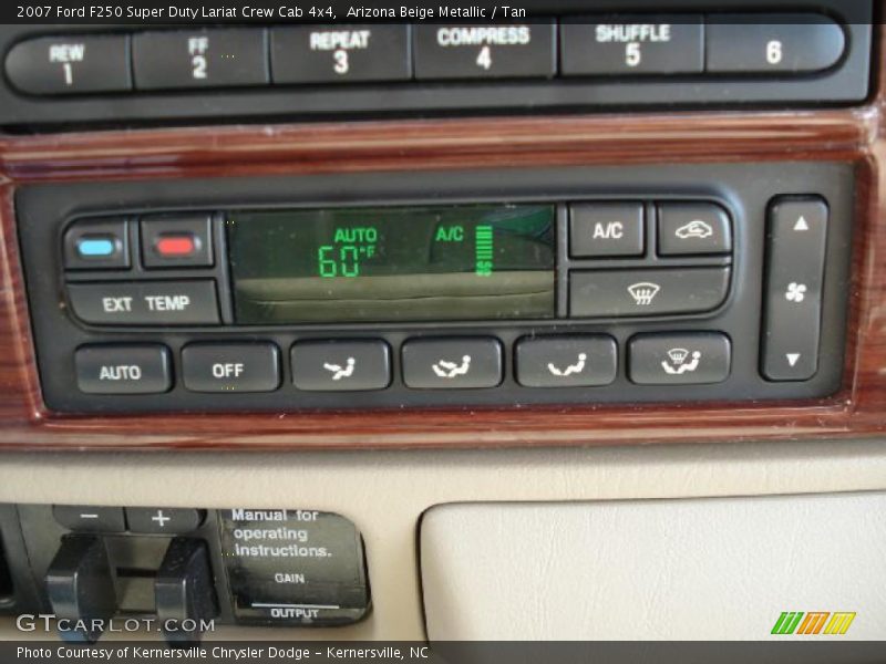 Arizona Beige Metallic / Tan 2007 Ford F250 Super Duty Lariat Crew Cab 4x4