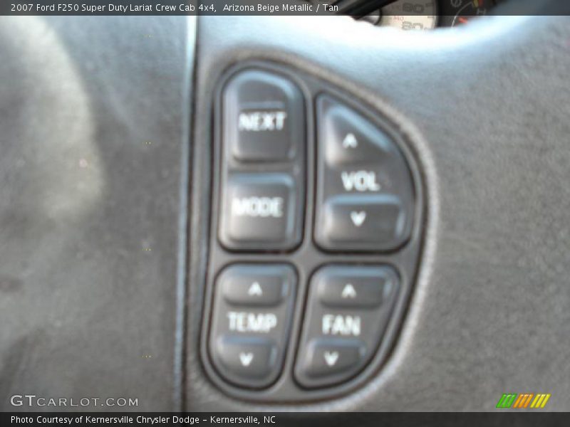 Arizona Beige Metallic / Tan 2007 Ford F250 Super Duty Lariat Crew Cab 4x4