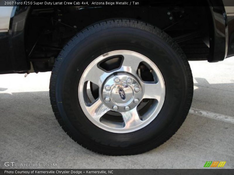 Arizona Beige Metallic / Tan 2007 Ford F250 Super Duty Lariat Crew Cab 4x4