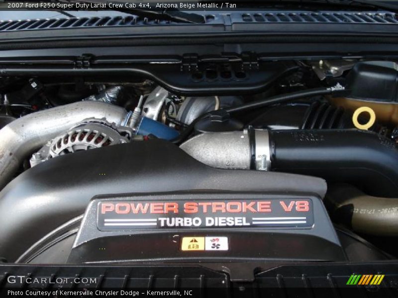 Arizona Beige Metallic / Tan 2007 Ford F250 Super Duty Lariat Crew Cab 4x4