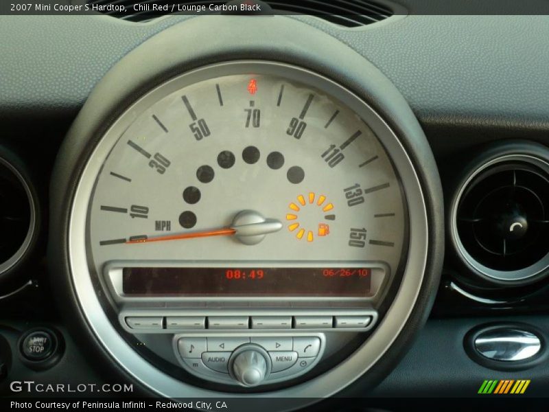 Chili Red / Lounge Carbon Black 2007 Mini Cooper S Hardtop