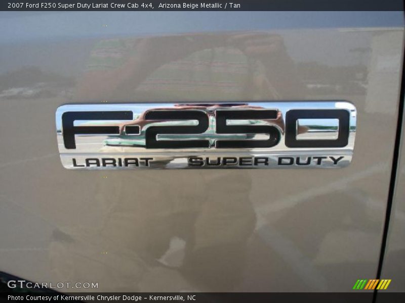 Arizona Beige Metallic / Tan 2007 Ford F250 Super Duty Lariat Crew Cab 4x4