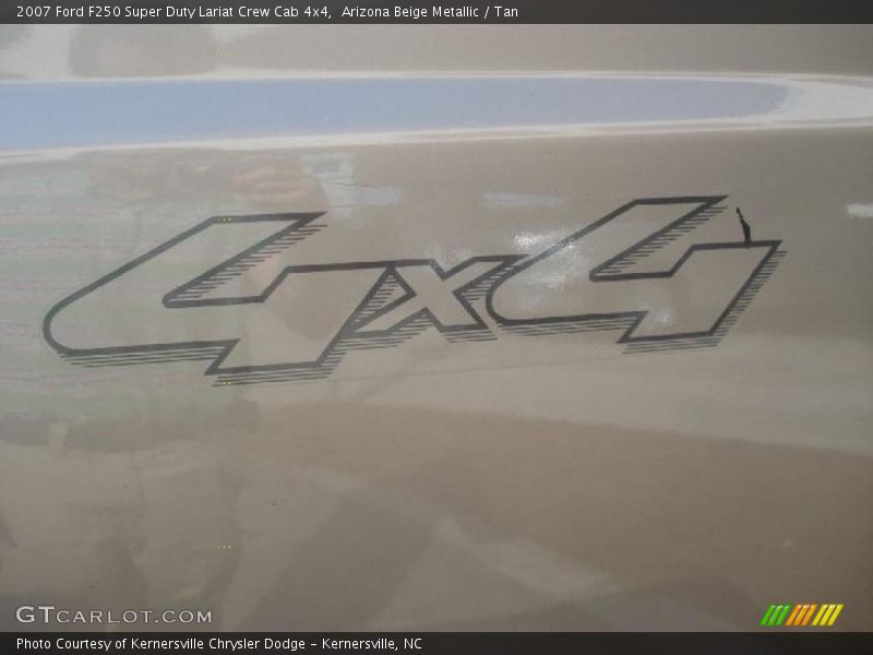 Arizona Beige Metallic / Tan 2007 Ford F250 Super Duty Lariat Crew Cab 4x4