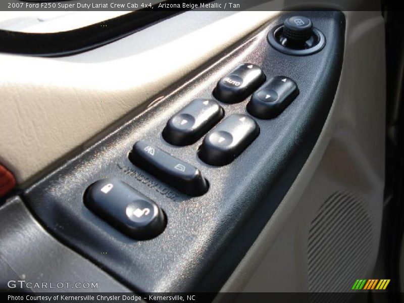 Arizona Beige Metallic / Tan 2007 Ford F250 Super Duty Lariat Crew Cab 4x4