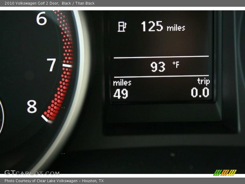 Black / Titan Black 2010 Volkswagen Golf 2 Door