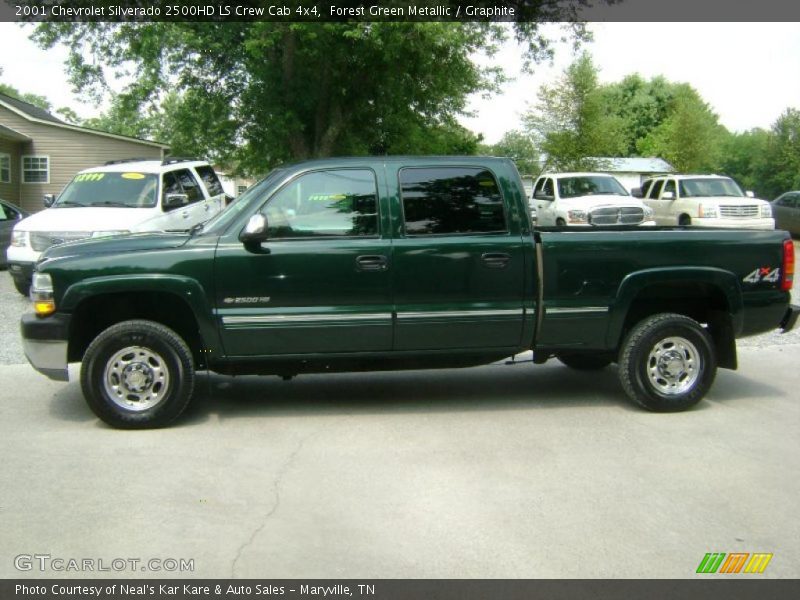 Forest Green Metallic / Graphite 2001 Chevrolet Silverado 2500HD LS Crew Cab 4x4