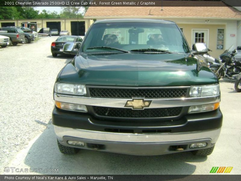 Forest Green Metallic / Graphite 2001 Chevrolet Silverado 2500HD LS Crew Cab 4x4