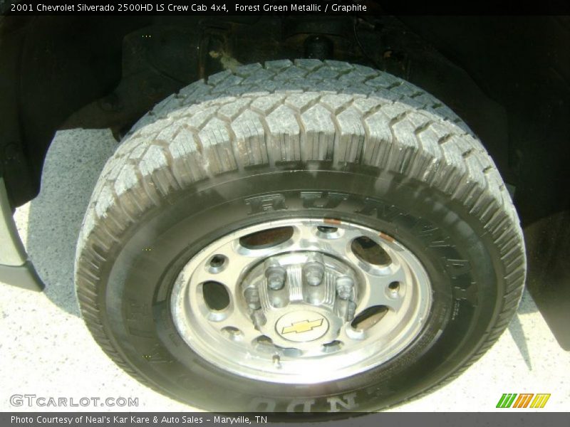 Forest Green Metallic / Graphite 2001 Chevrolet Silverado 2500HD LS Crew Cab 4x4