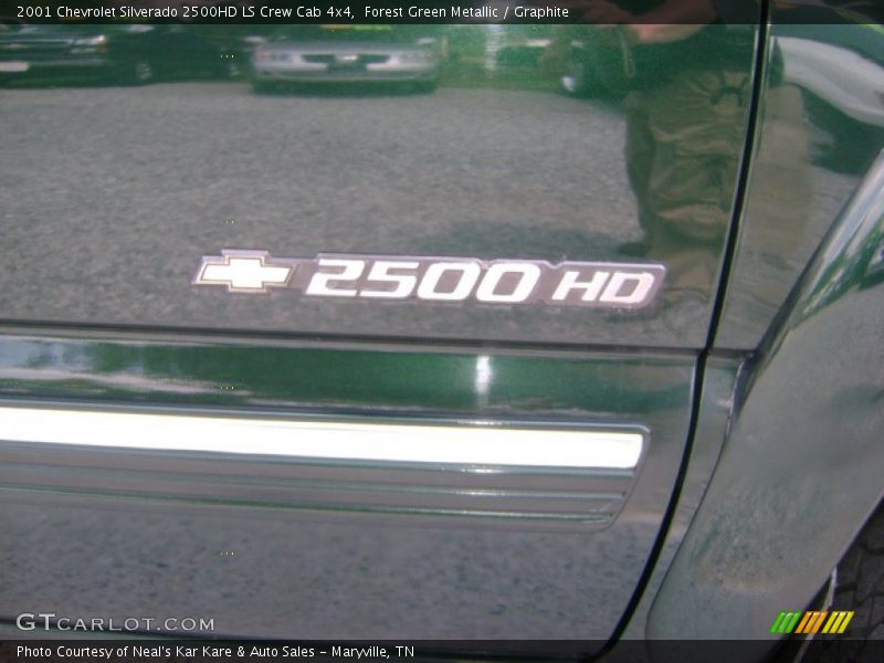 Forest Green Metallic / Graphite 2001 Chevrolet Silverado 2500HD LS Crew Cab 4x4
