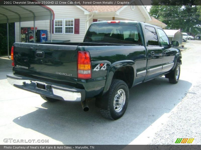 Forest Green Metallic / Graphite 2001 Chevrolet Silverado 2500HD LS Crew Cab 4x4