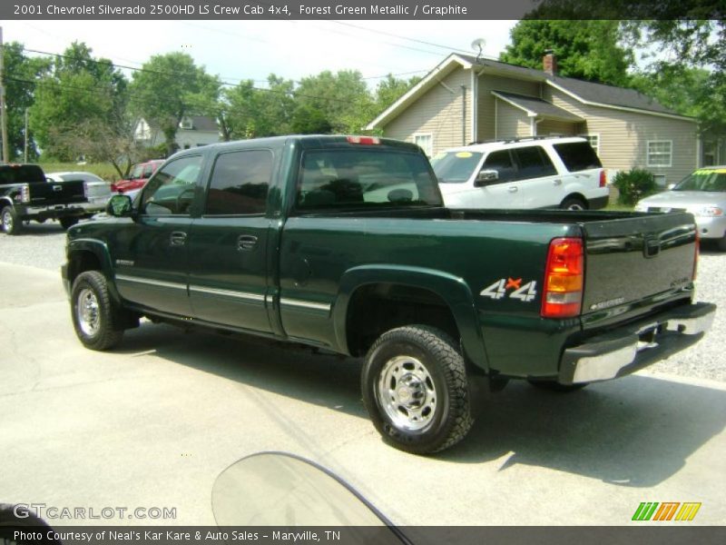 Forest Green Metallic / Graphite 2001 Chevrolet Silverado 2500HD LS Crew Cab 4x4