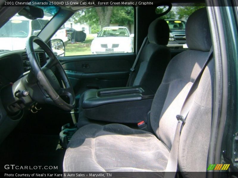 Forest Green Metallic / Graphite 2001 Chevrolet Silverado 2500HD LS Crew Cab 4x4