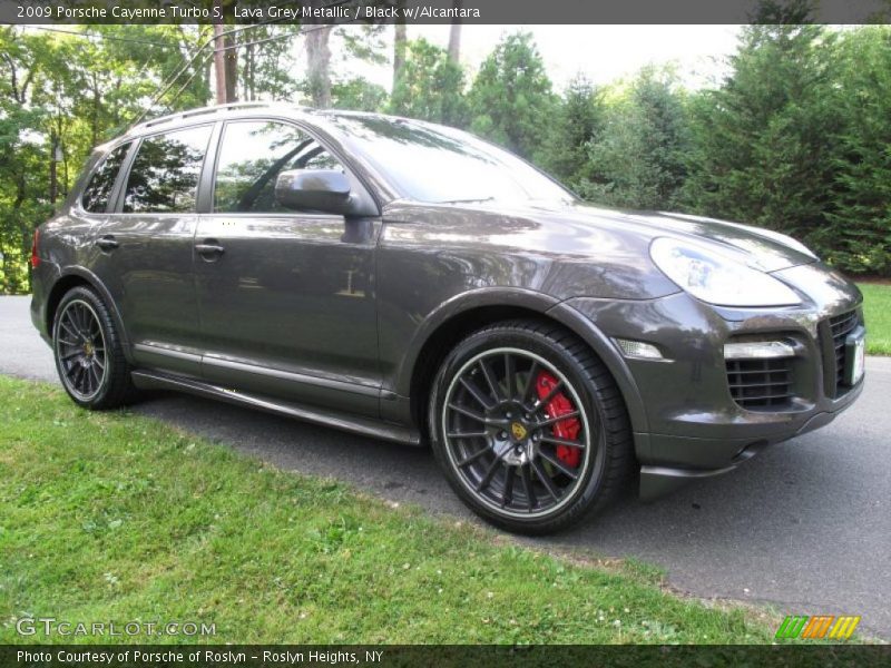 Lava Grey Metallic / Black w/Alcantara 2009 Porsche Cayenne Turbo S