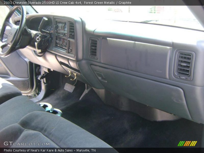 Forest Green Metallic / Graphite 2001 Chevrolet Silverado 2500HD LS Crew Cab 4x4