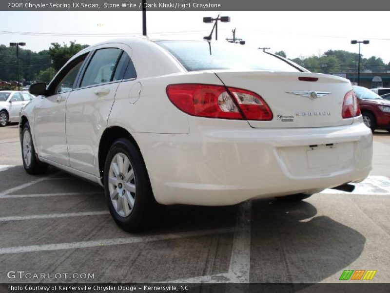 Stone White / Dark Khaki/Light Graystone 2008 Chrysler Sebring LX Sedan
