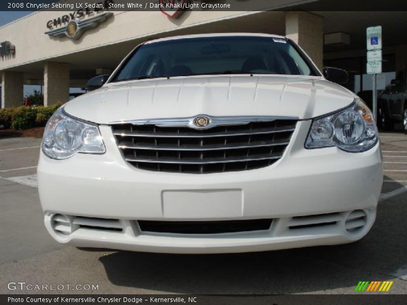 Stone White / Dark Khaki/Light Graystone 2008 Chrysler Sebring LX Sedan