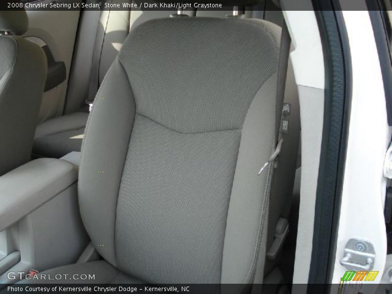 Stone White / Dark Khaki/Light Graystone 2008 Chrysler Sebring LX Sedan