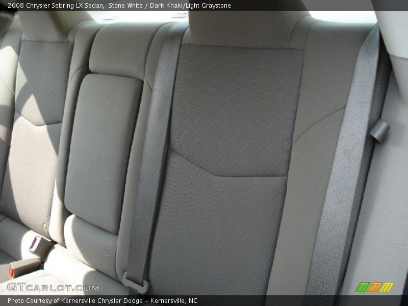 Stone White / Dark Khaki/Light Graystone 2008 Chrysler Sebring LX Sedan
