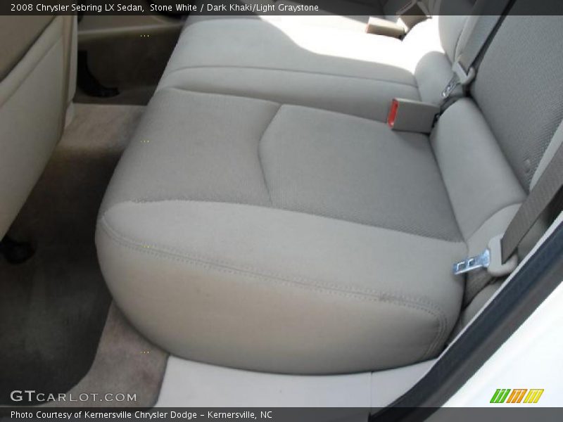 Stone White / Dark Khaki/Light Graystone 2008 Chrysler Sebring LX Sedan