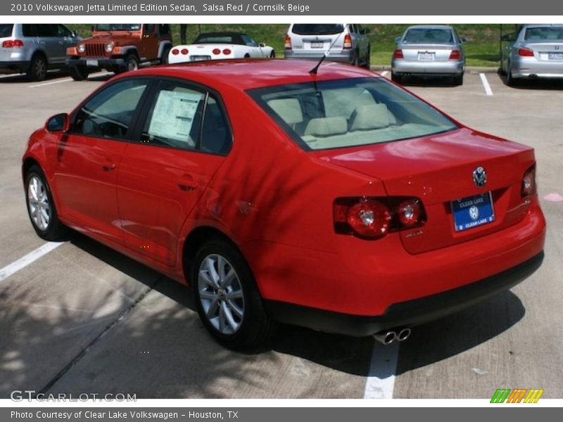 Salsa Red / Cornsilk Beige 2010 Volkswagen Jetta Limited Edition Sedan