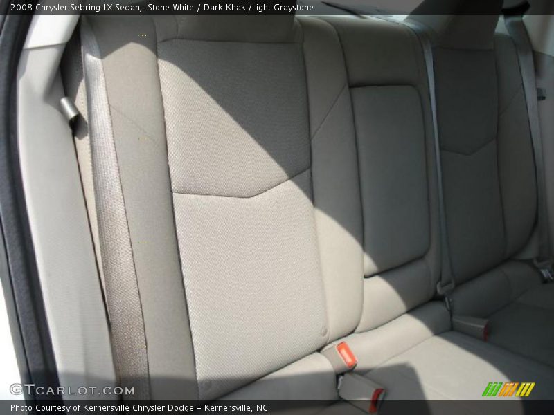 Stone White / Dark Khaki/Light Graystone 2008 Chrysler Sebring LX Sedan