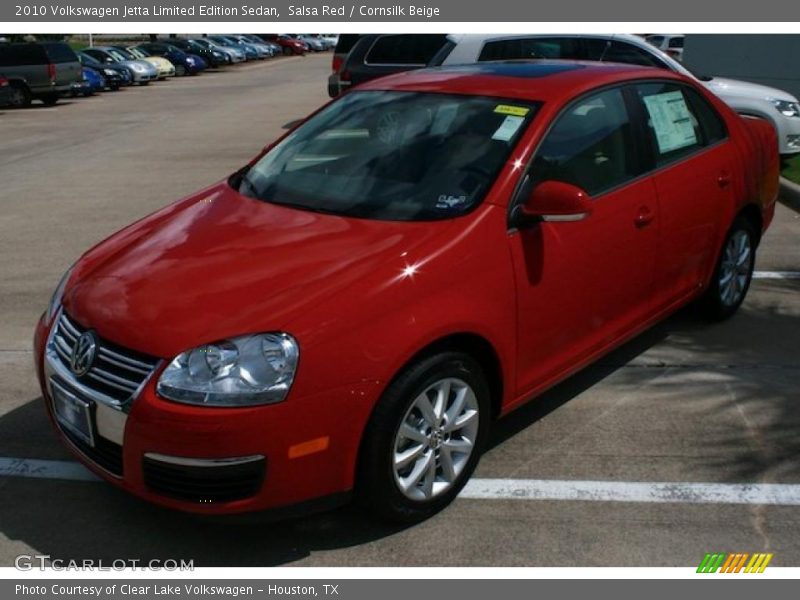 Salsa Red / Cornsilk Beige 2010 Volkswagen Jetta Limited Edition Sedan
