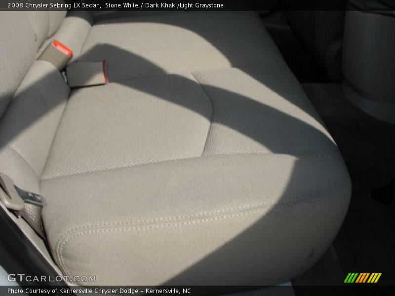 Stone White / Dark Khaki/Light Graystone 2008 Chrysler Sebring LX Sedan