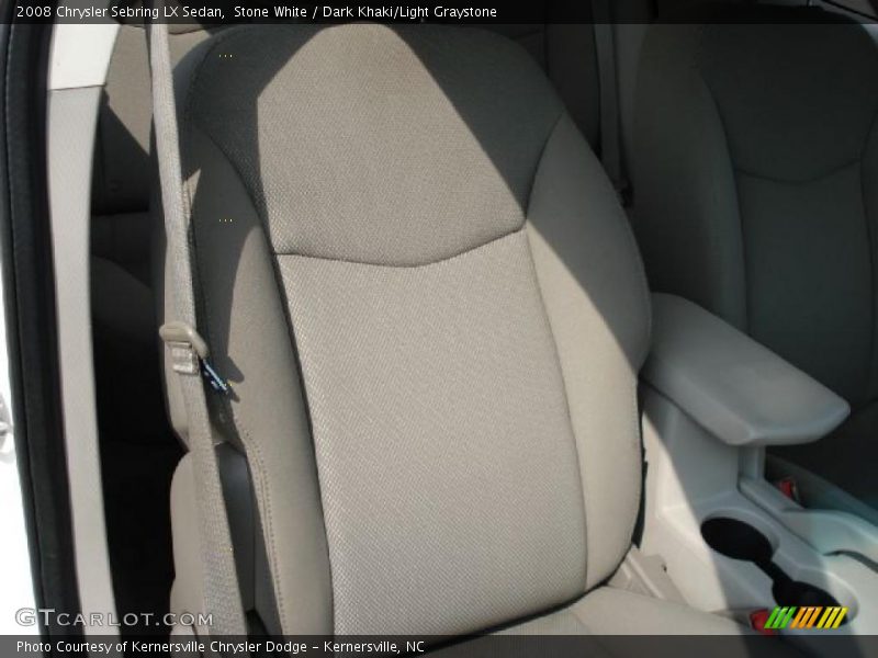 Stone White / Dark Khaki/Light Graystone 2008 Chrysler Sebring LX Sedan