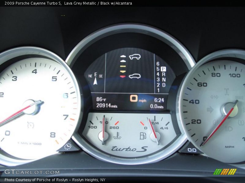 Lava Grey Metallic / Black w/Alcantara 2009 Porsche Cayenne Turbo S