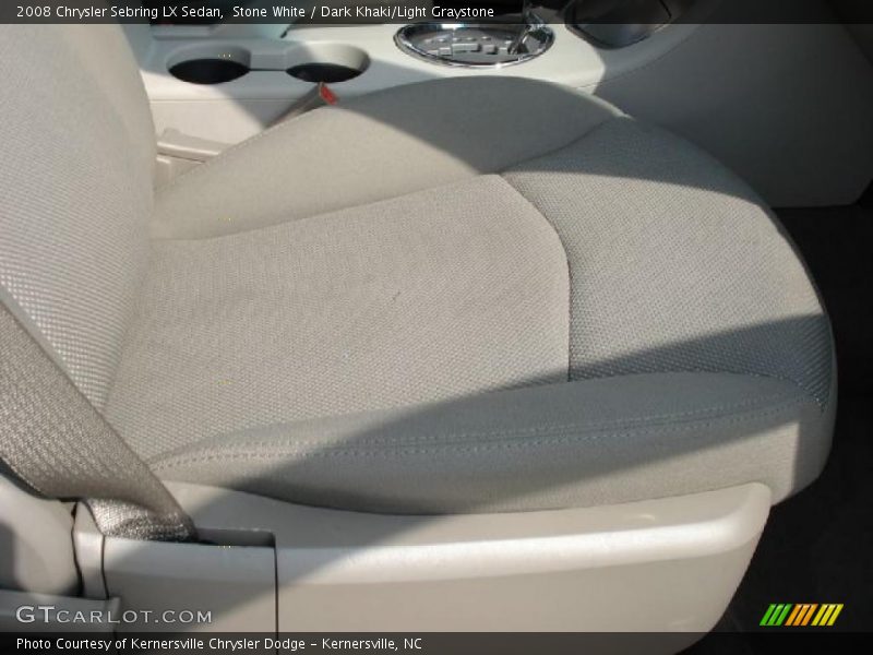 Stone White / Dark Khaki/Light Graystone 2008 Chrysler Sebring LX Sedan