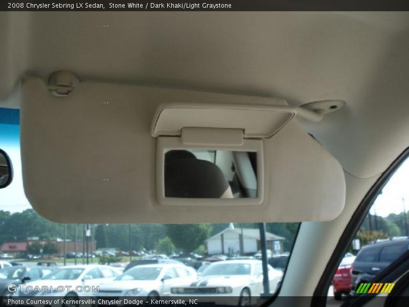 Stone White / Dark Khaki/Light Graystone 2008 Chrysler Sebring LX Sedan